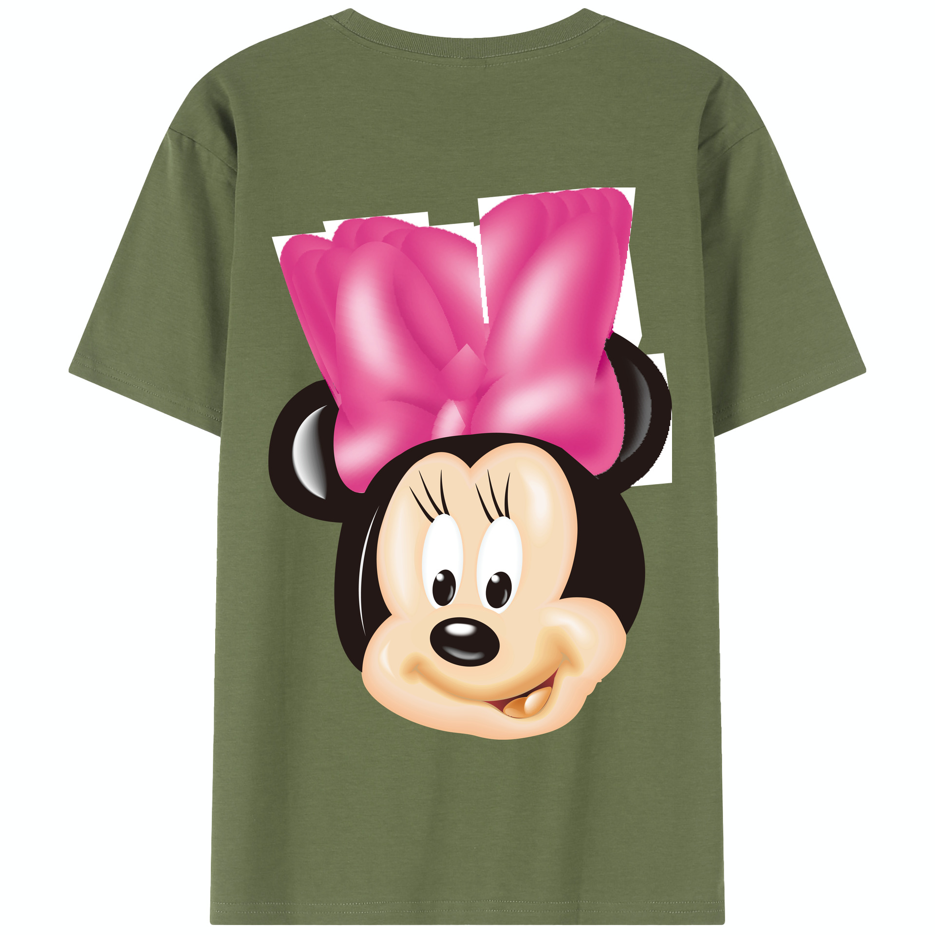 （画像用） ミッキーマウス Mickey Mouse 綿100％半袖Tシャツ（背面プリント）